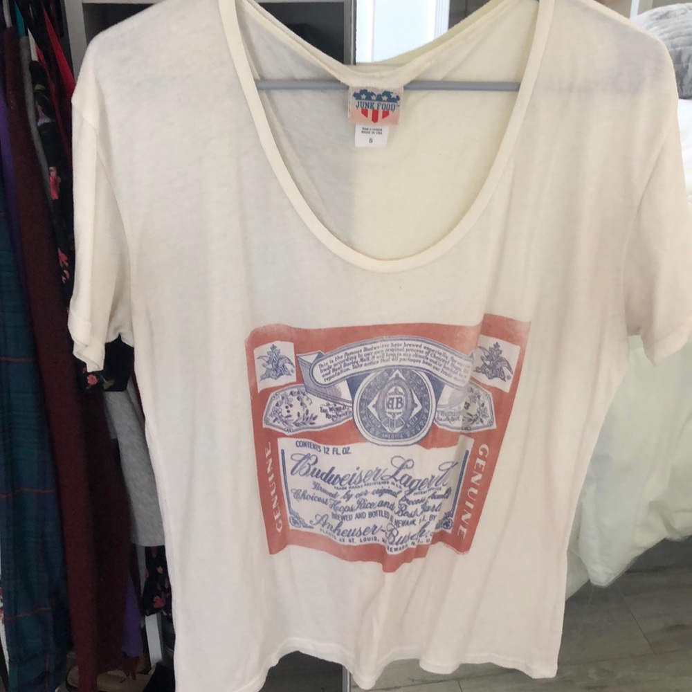Junk food Budweiser T-shirt